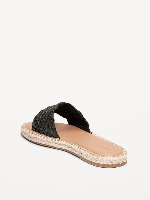 Raffia Espadrille Slide Sandal Product Image