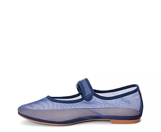 Coconuts Womens Tribeca Mesh Square-Toe Mary Jane Ballet Flat. Product Image