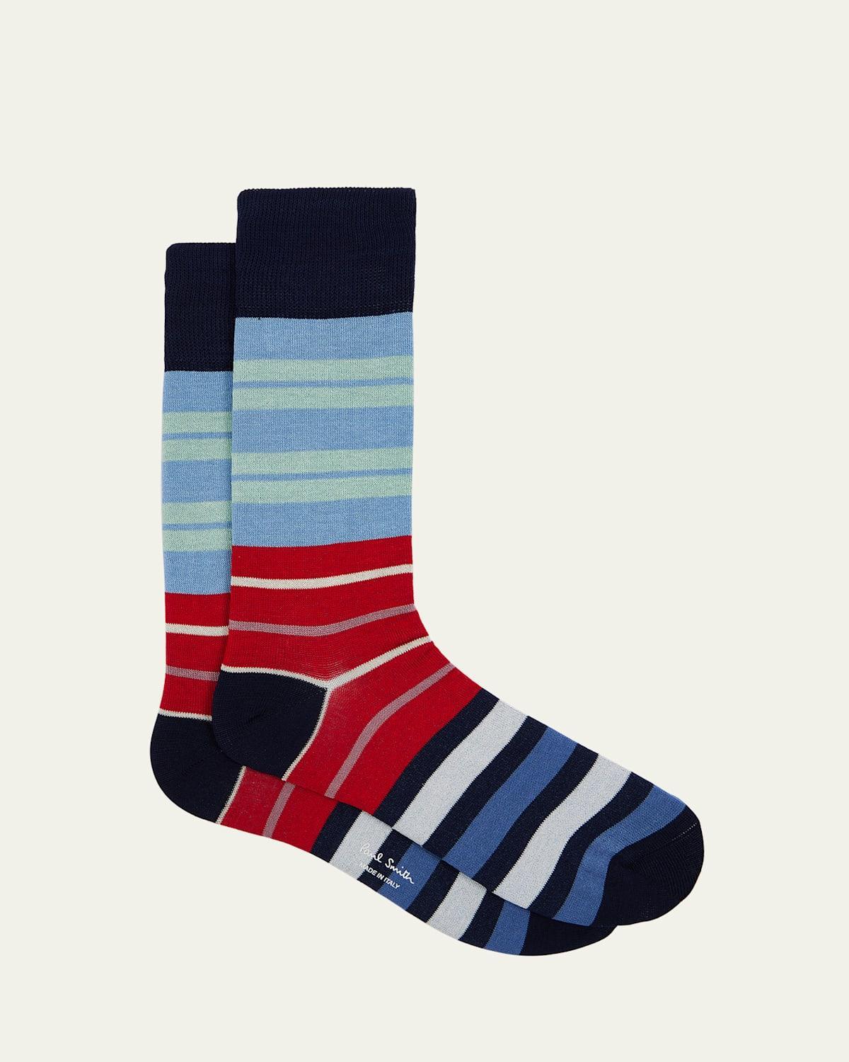 Mens Iacopo Stripe Crew Socks Product Image