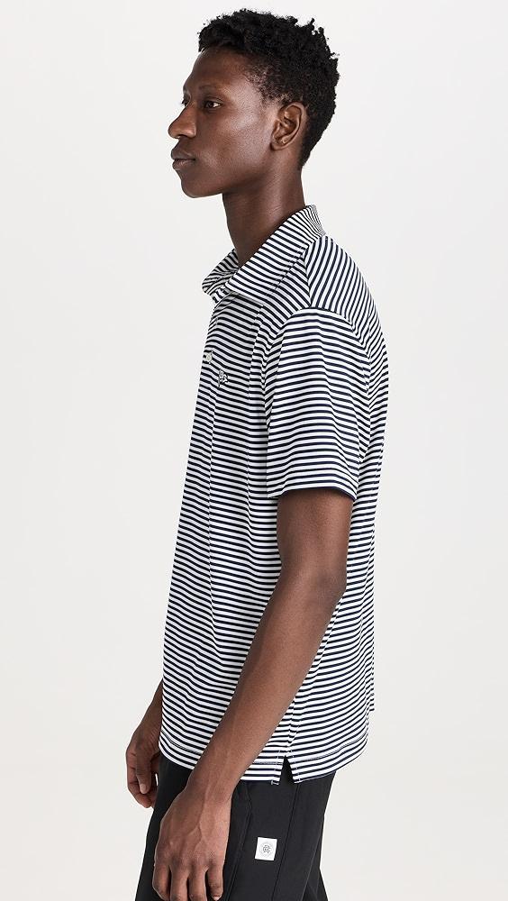 Quiet Golf Crest Striped Polo | Shopbop Product Image