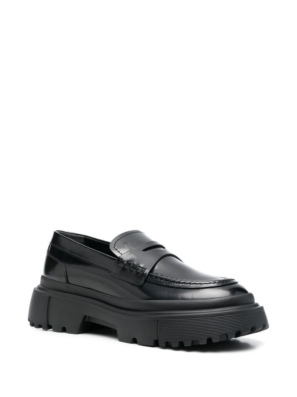 chunky leather loafers Product Image