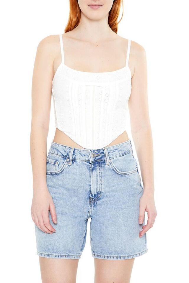 Floral Eyelet Bow Cami | Forever 21 Product Image