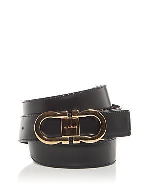 Mens Reversible Double-Gancini Leather Belt Product Image