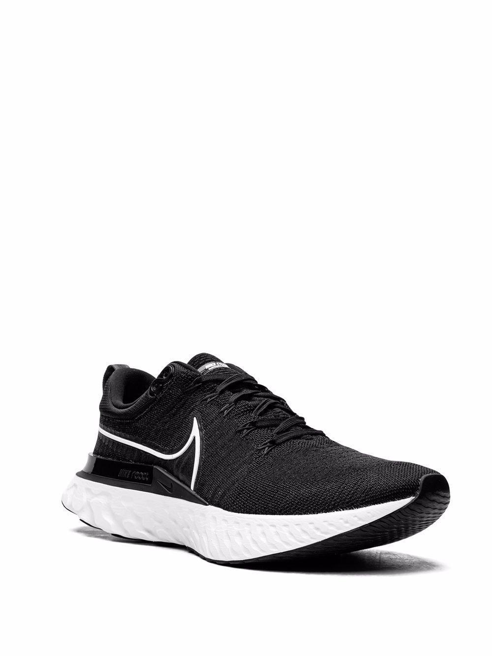 NIKE React Infinity Run Flyknit 2 Sneakers In Black Product Image