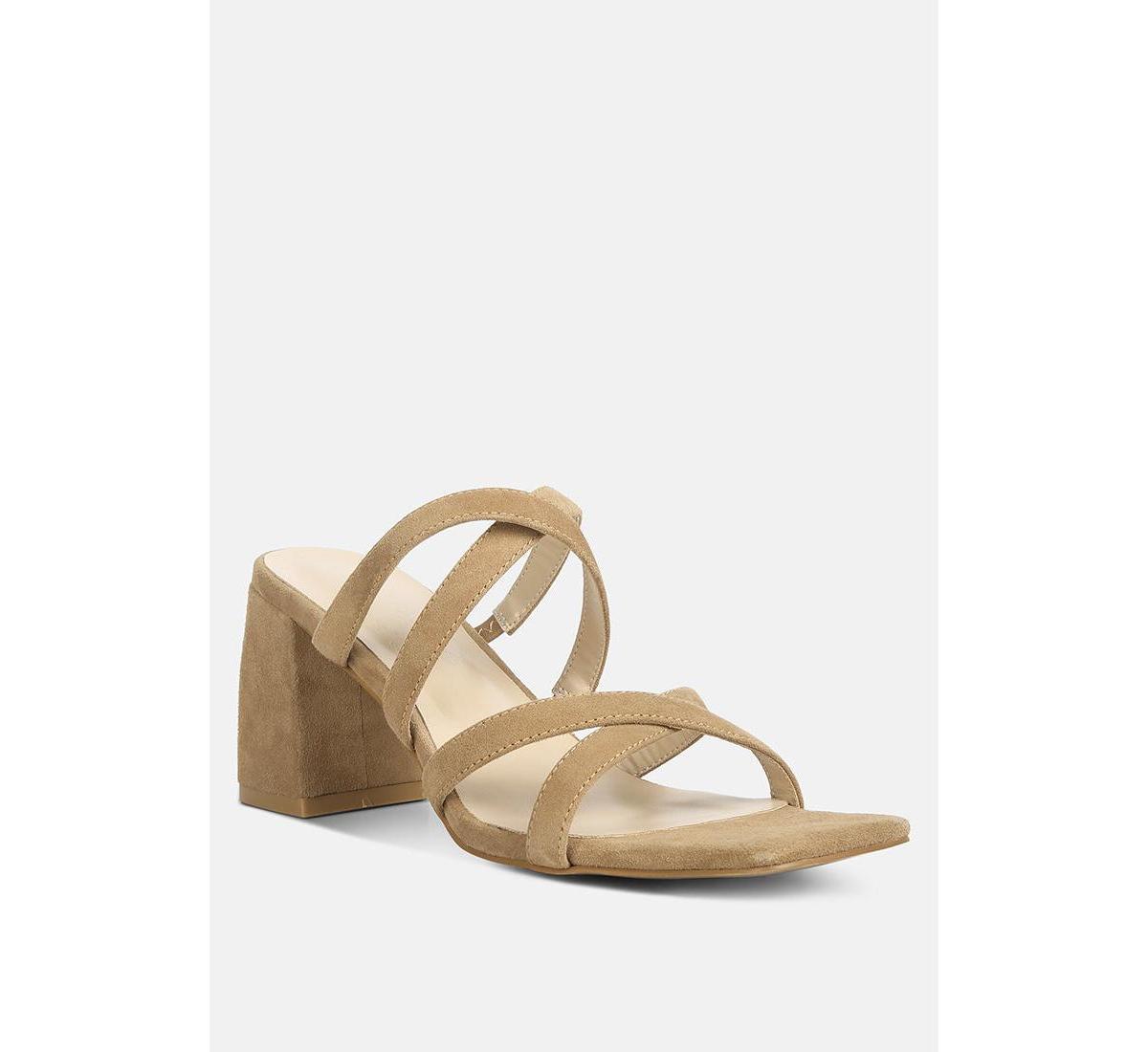 Rag & Co Valentina Womens strappy casual block heel sandals Product Image