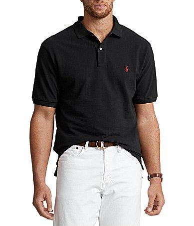 Polo Ralph Lauren Big  Tall Classic Fit Solid Cotton Mesh Polo Shirt Product Image