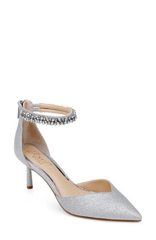 Jewel Badgley Mischka Maya Ankle Strap Pointed Toe Pump Product Image