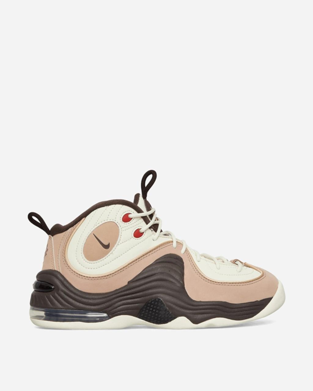 NIKE Air Penny 2 Sneakers Coconut Milk / Baroque Brown In Coconut Milk/baroque Brown/hemp/sesame Product Image