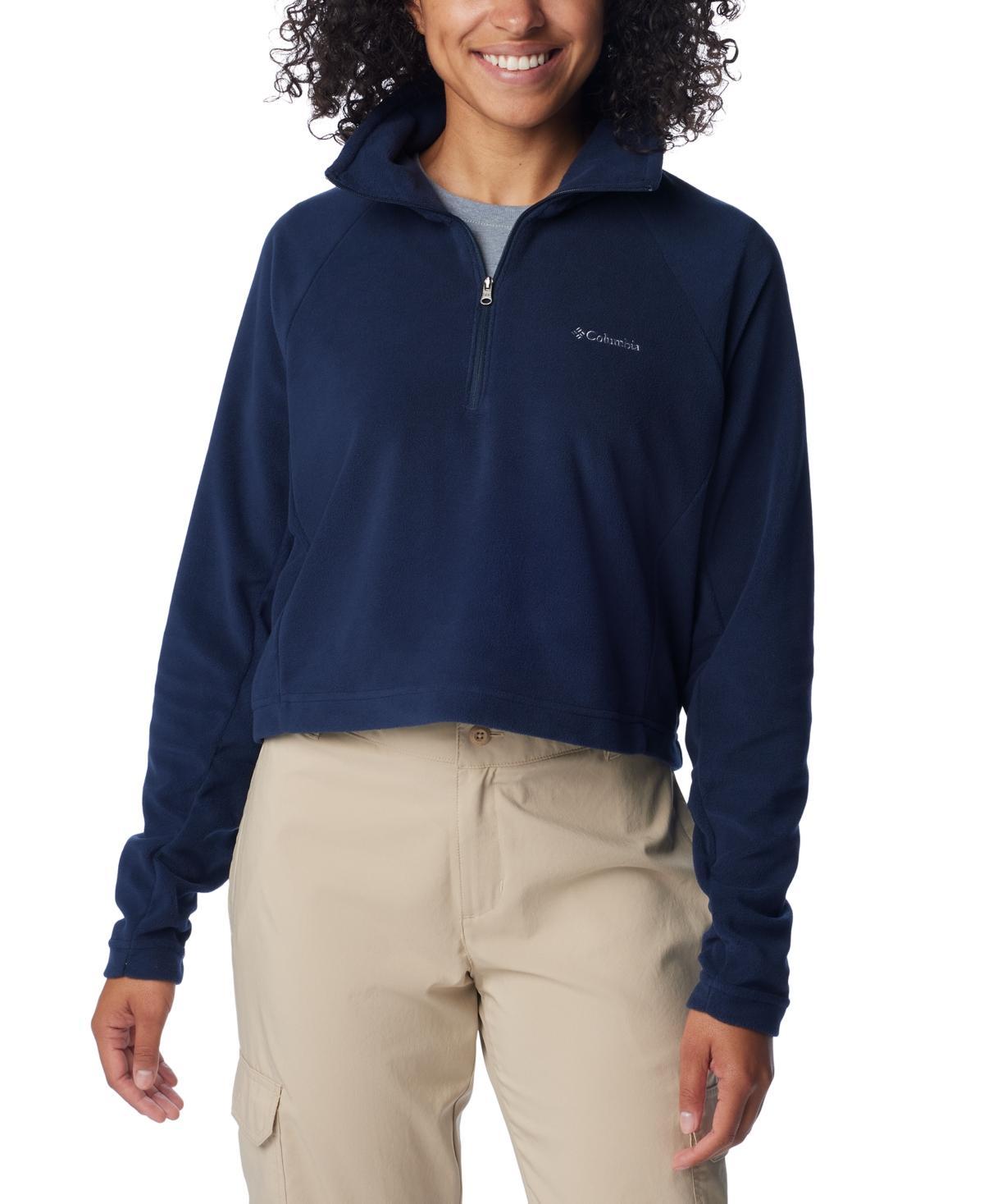 Columbia Womens Glacial Cropped Ii Sportswear Fleece 1/2-Zip Top Product Image