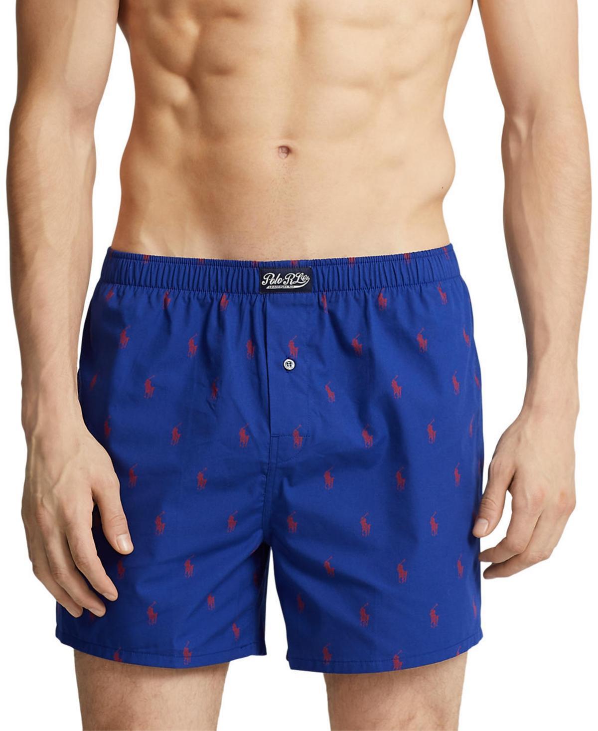 Polo Ralph Lauren Mens Cotton Printed Boxers - Carmel Pink Product Image