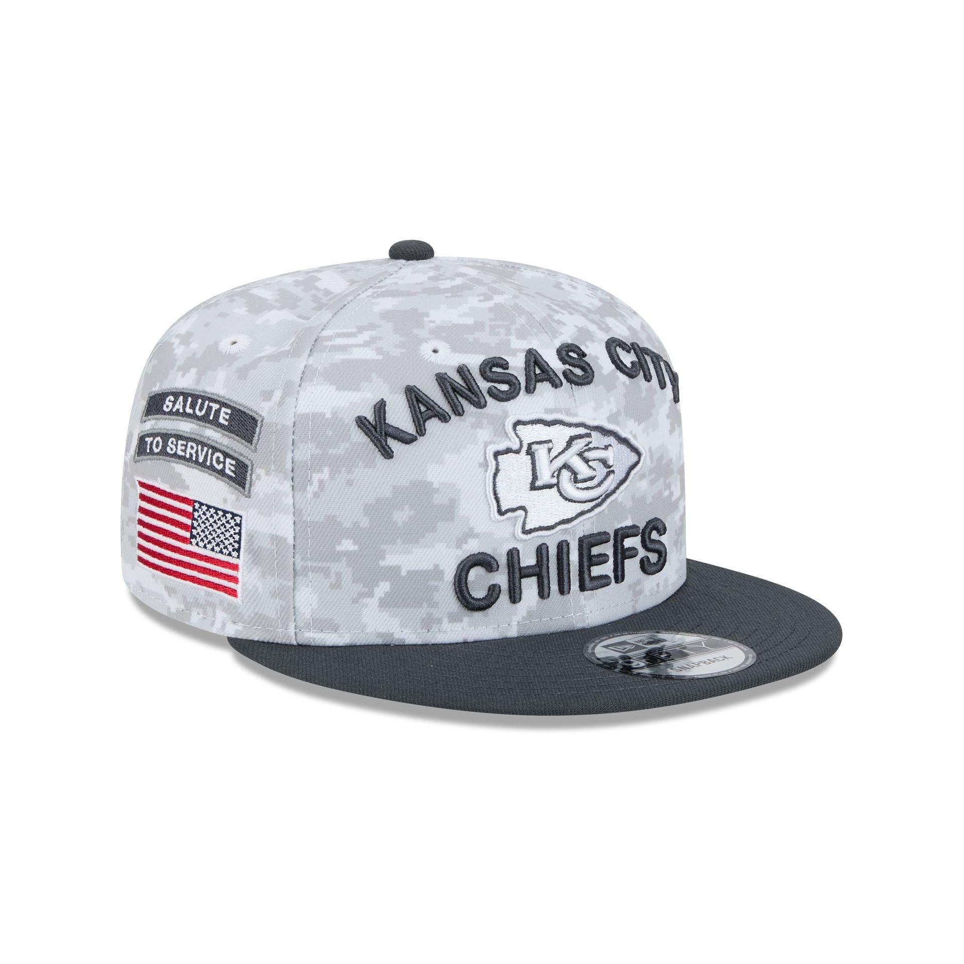 Kansas City Chiefs 2024 Salute to Service 9FIFTY Snapback Hat Male Product Image