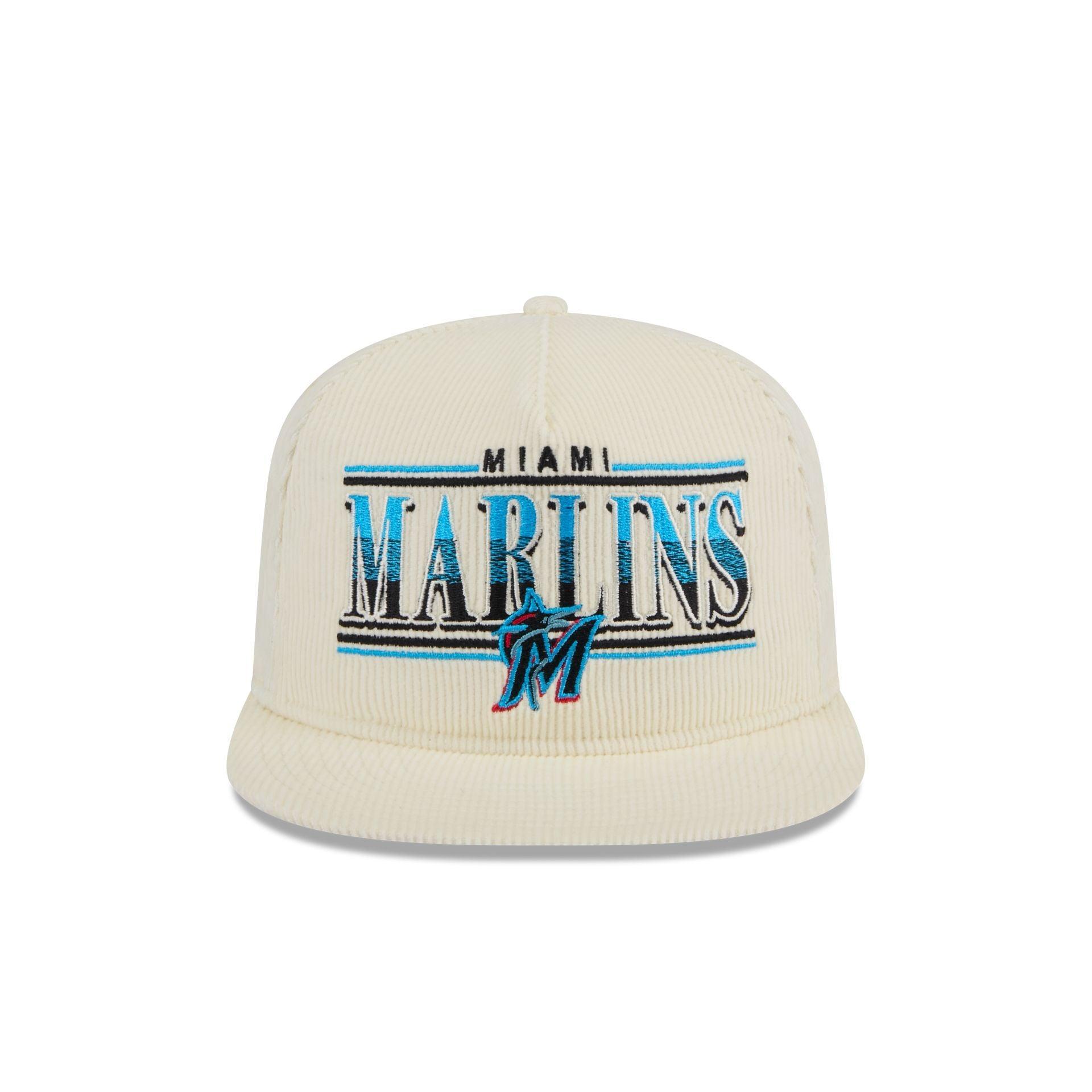 Miami Marlins Throwback Corduroy Golfer Hat Male Product Image