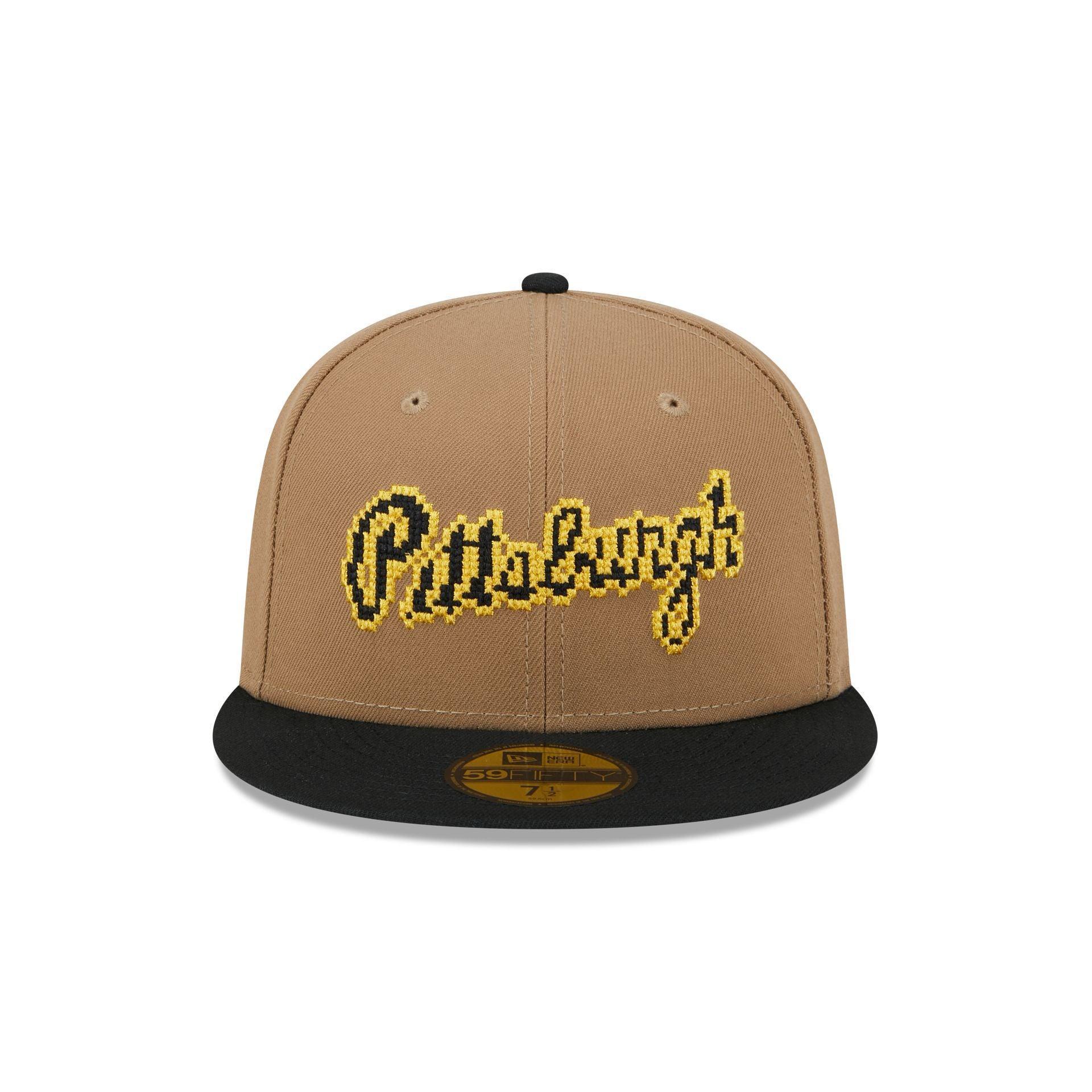 Pittsburgh Pirates Classic 8-Bit Wordmark 59FIFTY Fitted Hat Male Product Image