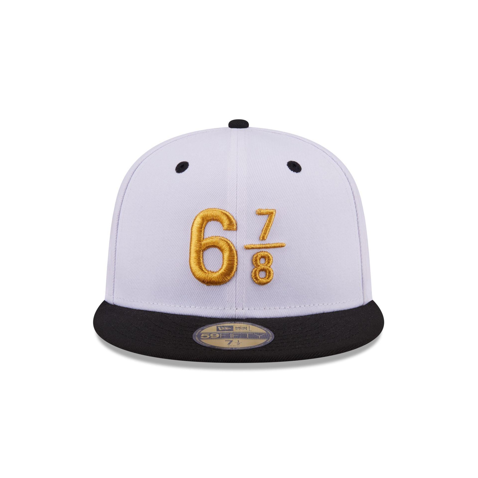 New Era Cap Signature Size 6 7/8 White 59FIFTY Fitted Hat Male Product Image