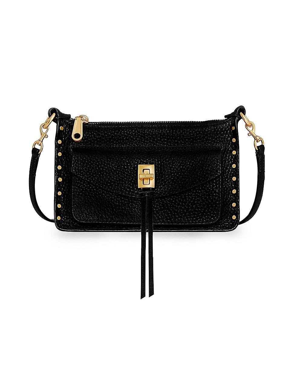 Womens Darren Mini Leather Crossbody Bag Product Image