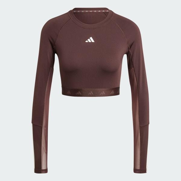 Hyperglam Training Cropped Long Sleeve Tee Product Image