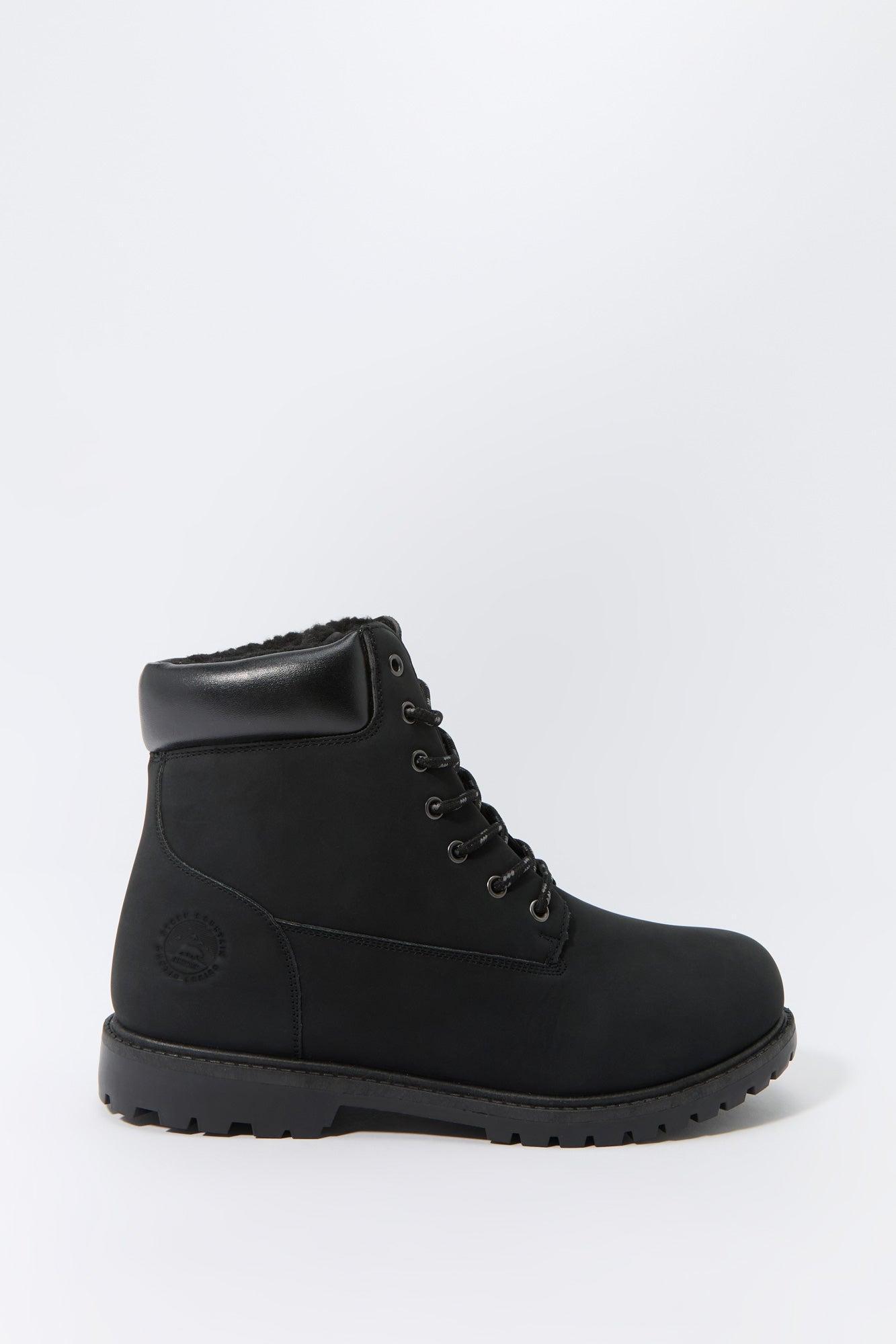 Faux Fur Lined Lace Up Boot Female Product Image