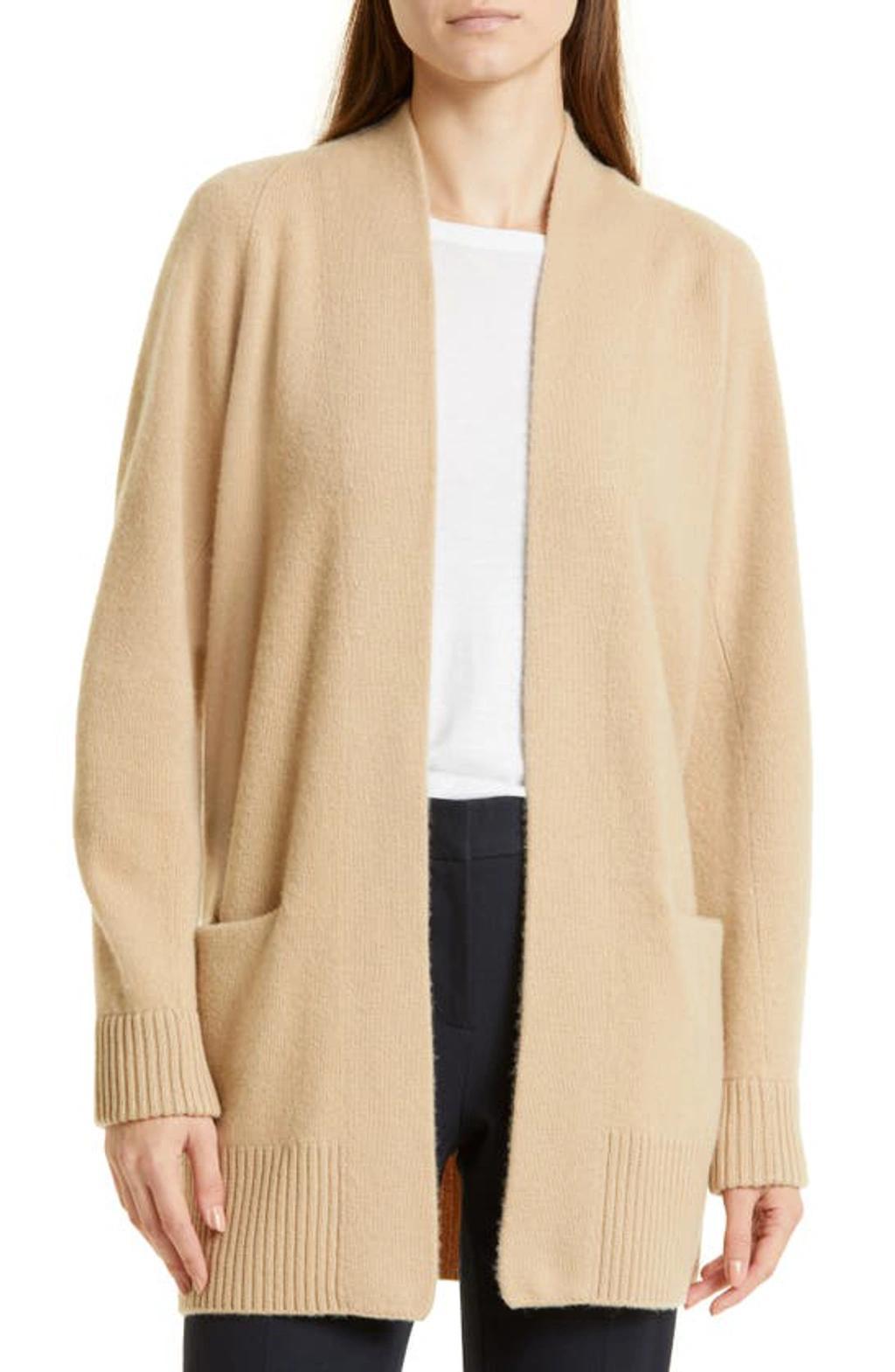 Shawl Collar Cashmere Cardigan In Camel Product Image