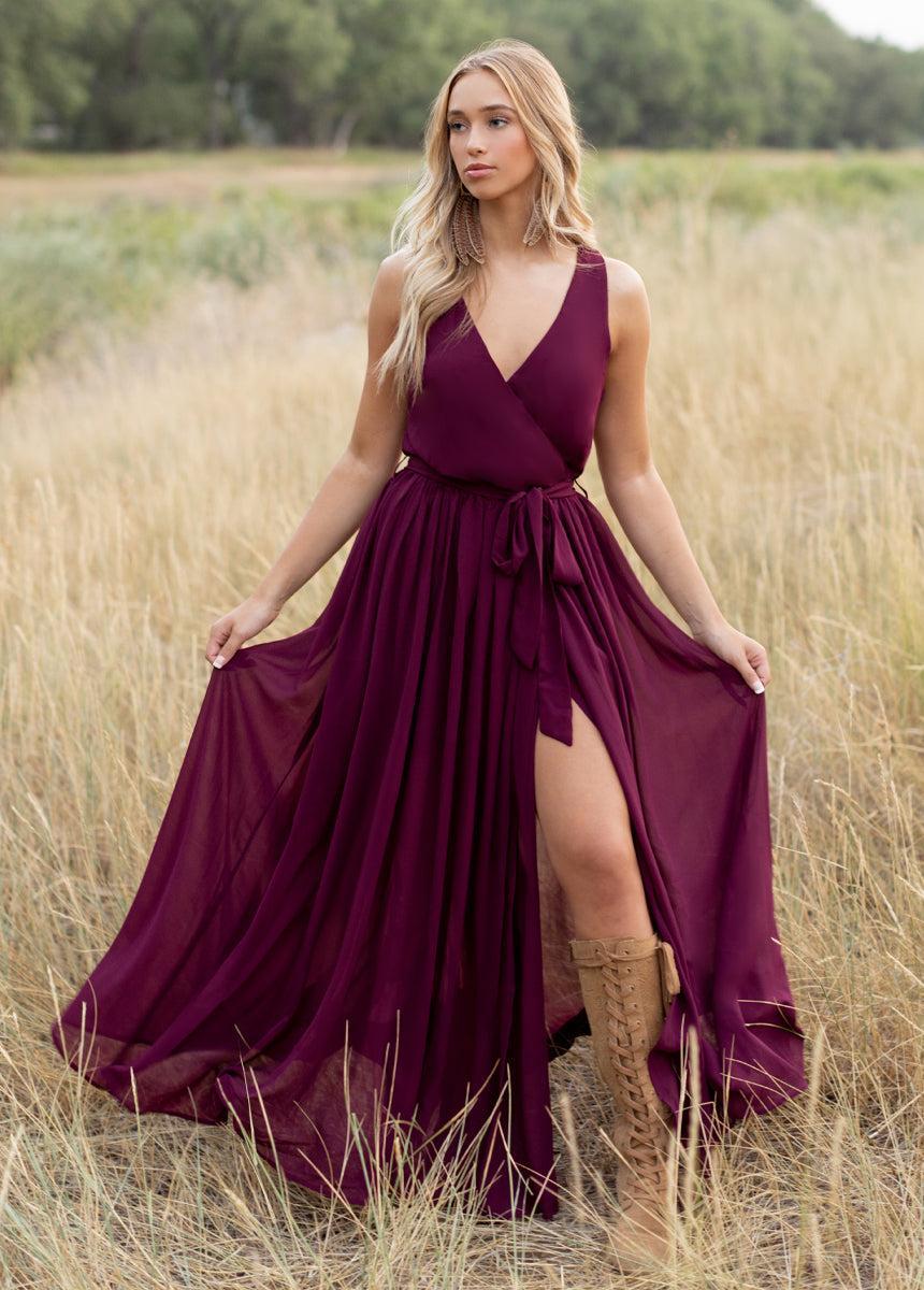 Miriam Dress in Plum Product Image