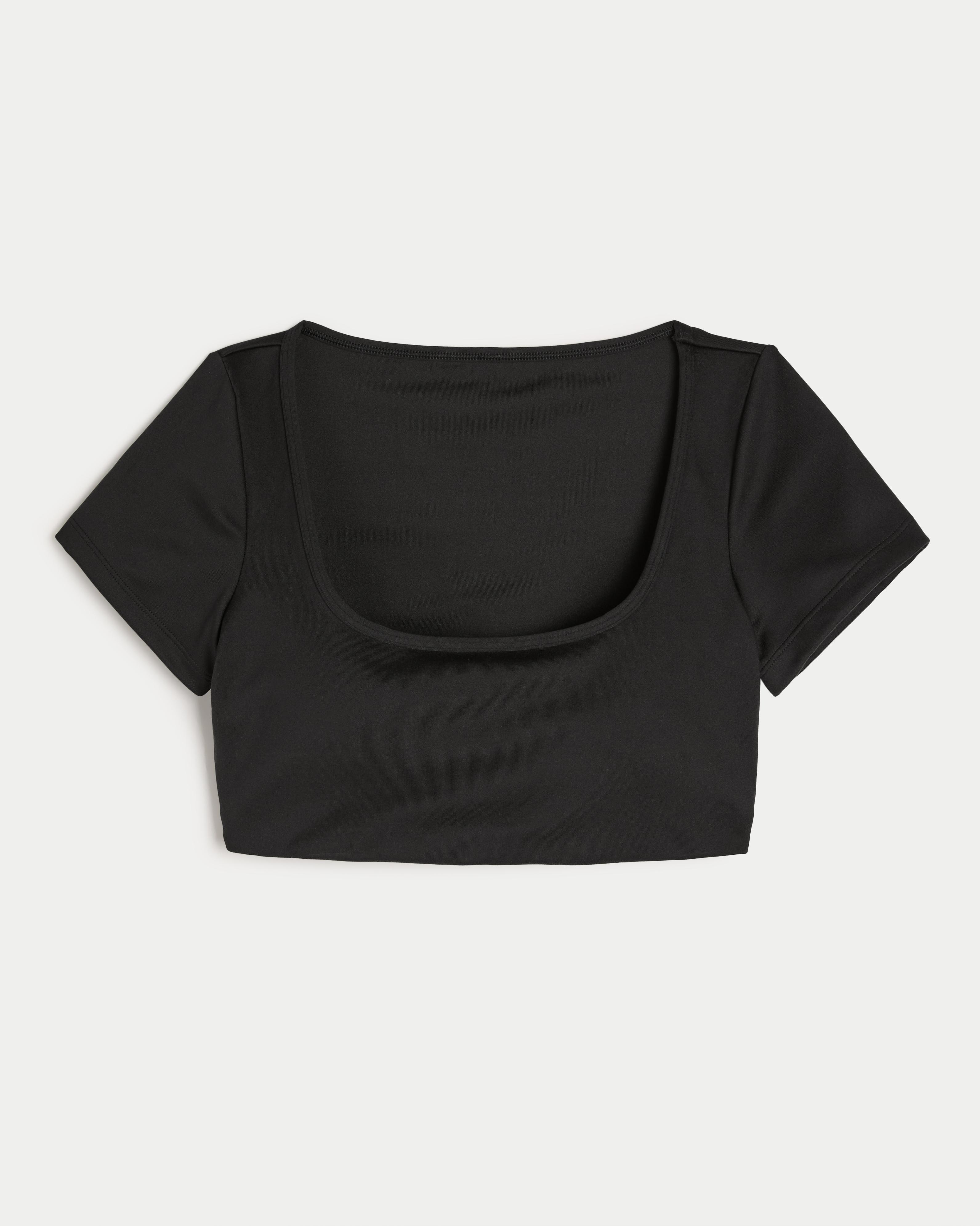 Gilly Hicks Active Recharge Crop Square-Neck Top Product Image