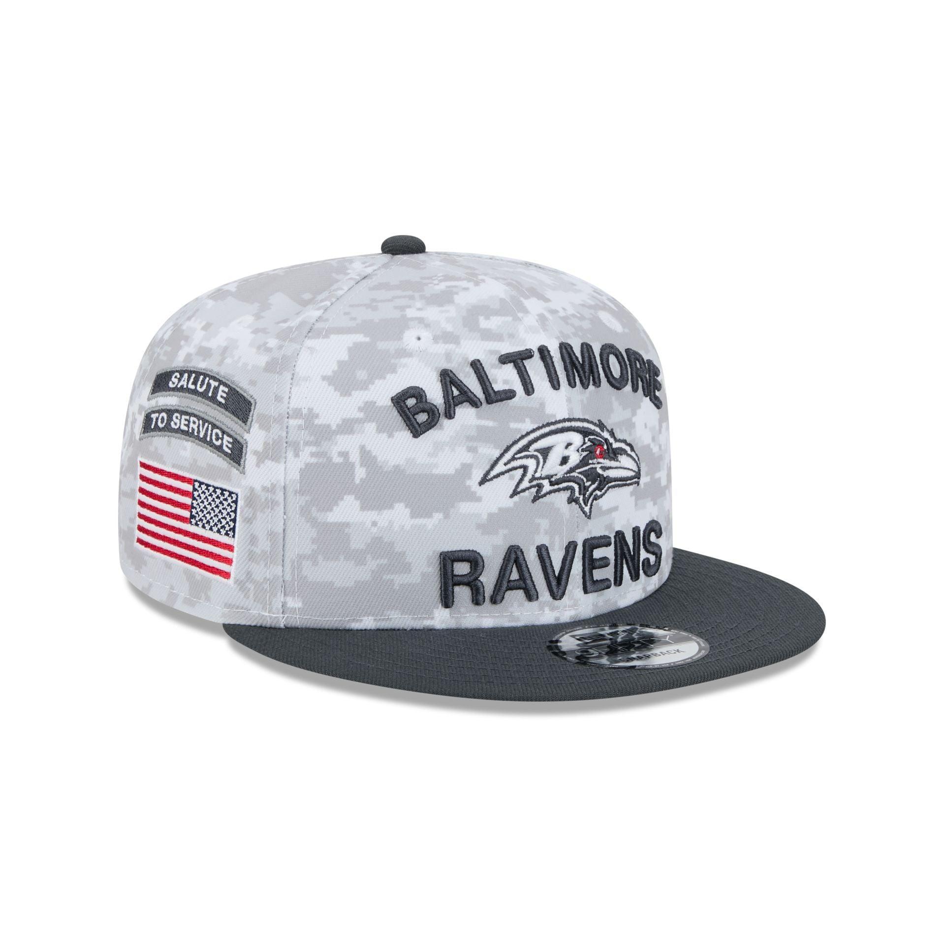 Baltimore Ravens 2024 Salute to Service 9FIFTY Snapback Hat Male Product Image