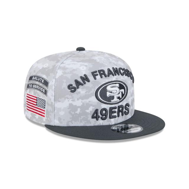 San Francisco 49ers 2024 Salute to Service 9FIFTY Snapback Hat Male Product Image