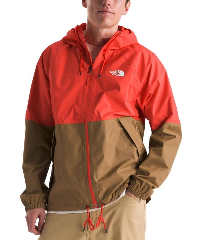 The North Face Mens Antora Hooded Rain Jacket - Crimson Orange Product Image