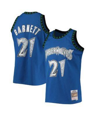 Mens Kevin Garnett Blue Minnesota Timberwolves 2003-04 Hardwood Classics 75th Anniversary Diamond Swingman Jersey - Blue Product Image