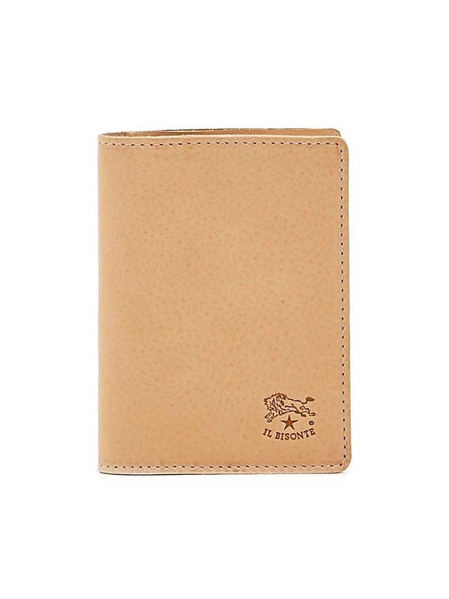 Womens Classic Leather Bi-Fold Card Case Product Image