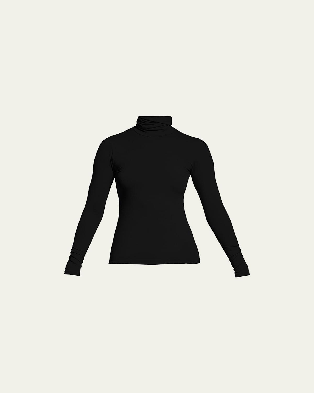 Womens Soft Touch Turtleneck Top Product Image