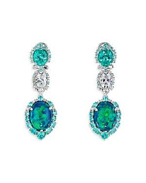 Anabela Chan Palms Multi Simulated Stone Drop Earrings Product Image