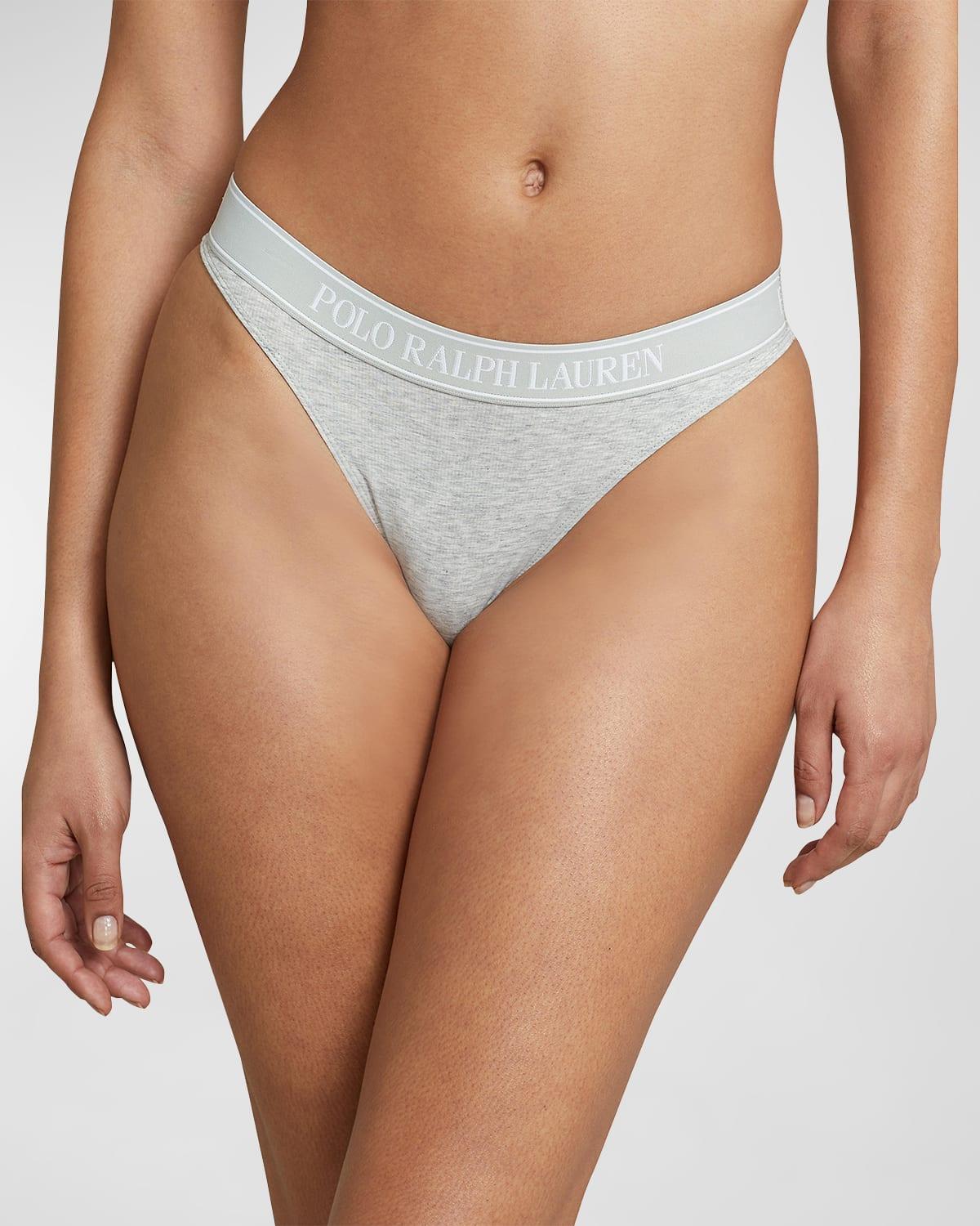 Polo Ralph Lauren Mid Rise Cotton Blend Thong Product Image