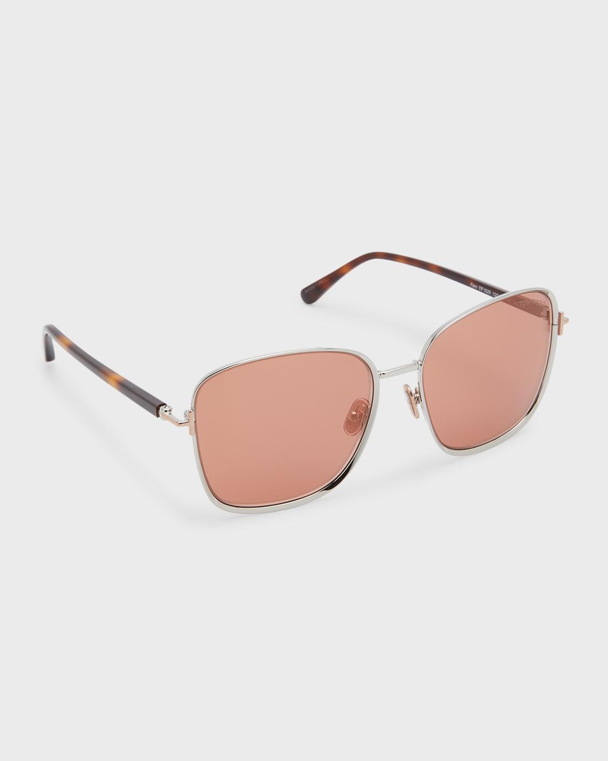 TOM FORD Fern 57mm Square Sunglasses Product Image