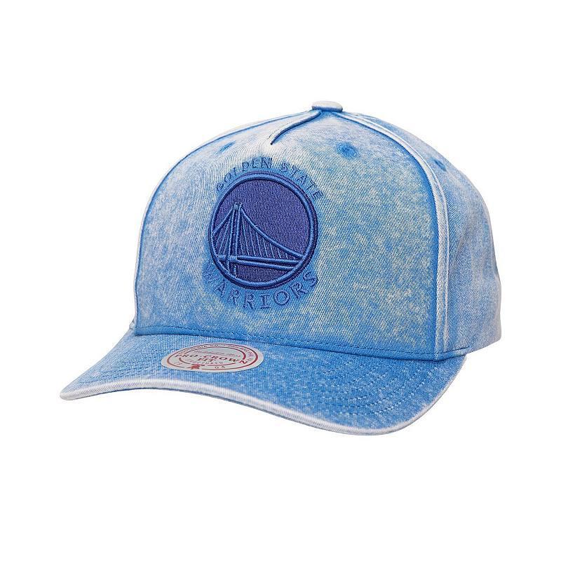 Mens Mitchell & Ness Golden State Warriors Washed Out Tonal Logo Snapback Hat Product Image