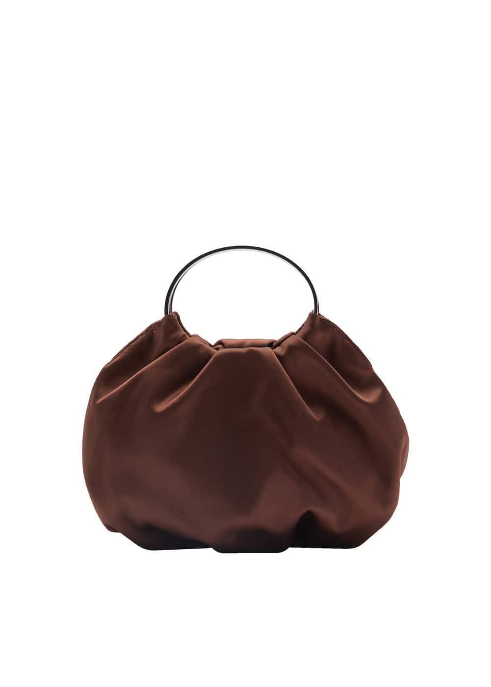 MANGO - Satin metal ring bag - One size - Women Product Image