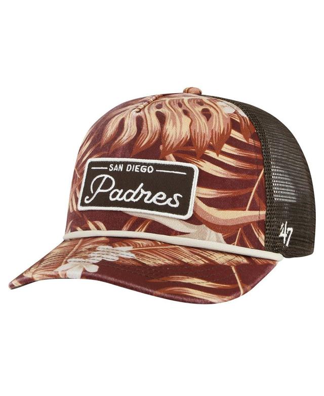 Mens 47 Brand Brown San Diego Padres Tropicalia Trucker Hitch Adjustable Hat Product Image