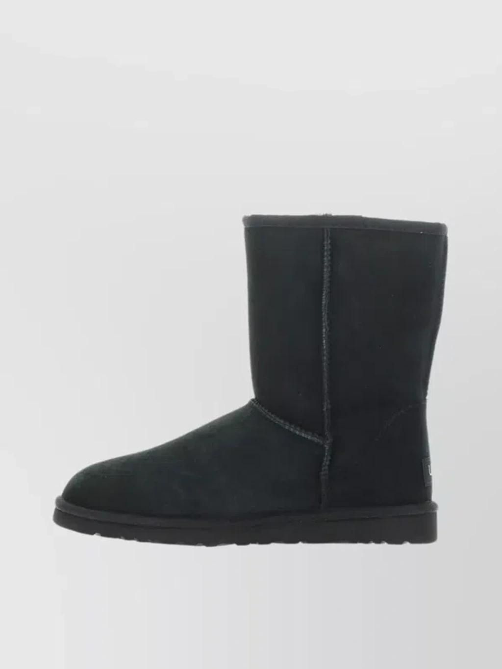 UGG Classic Shorts Suede Ankle Boots In Black Product Image