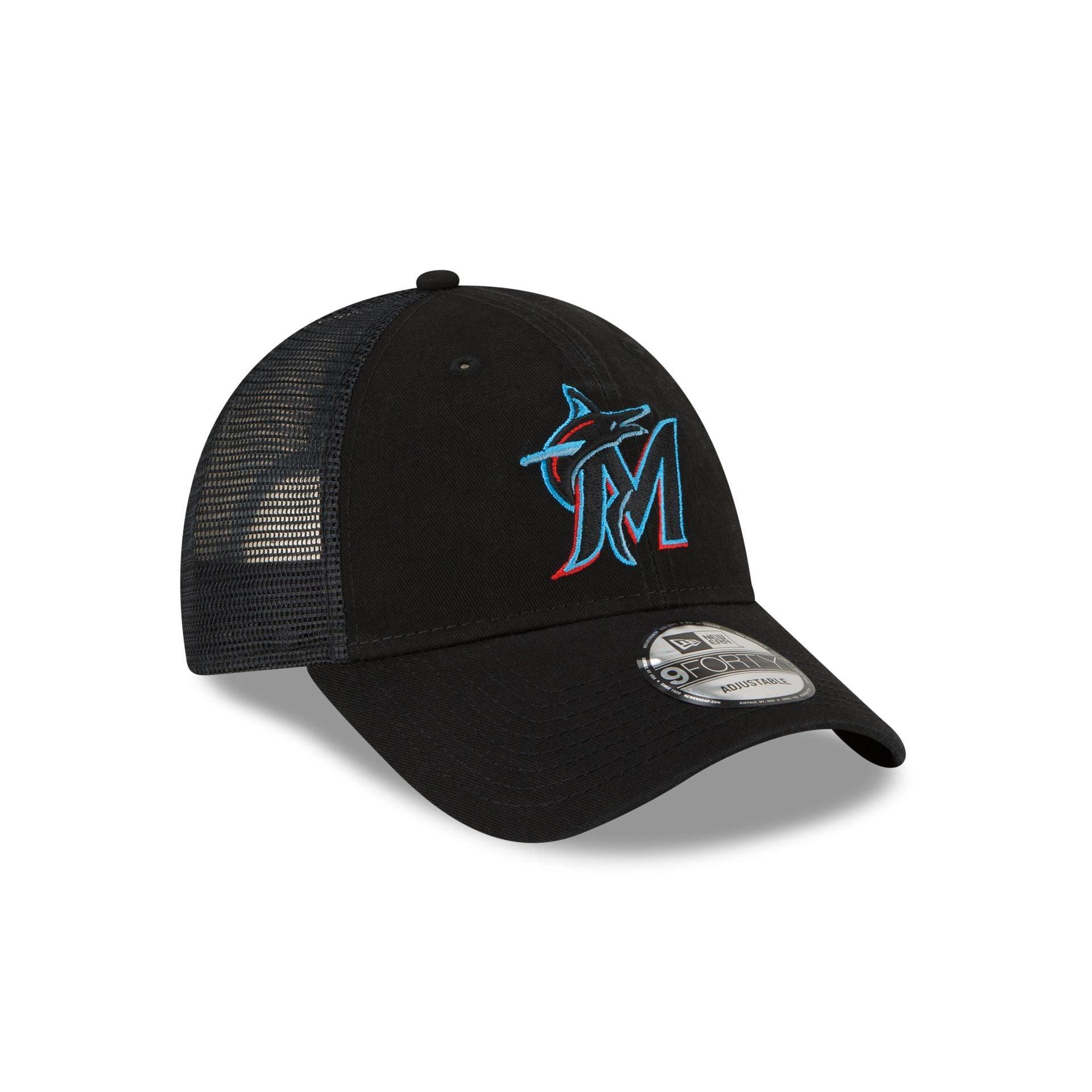 Miami Marlins 9FORTY Trucker Hat Male Product Image