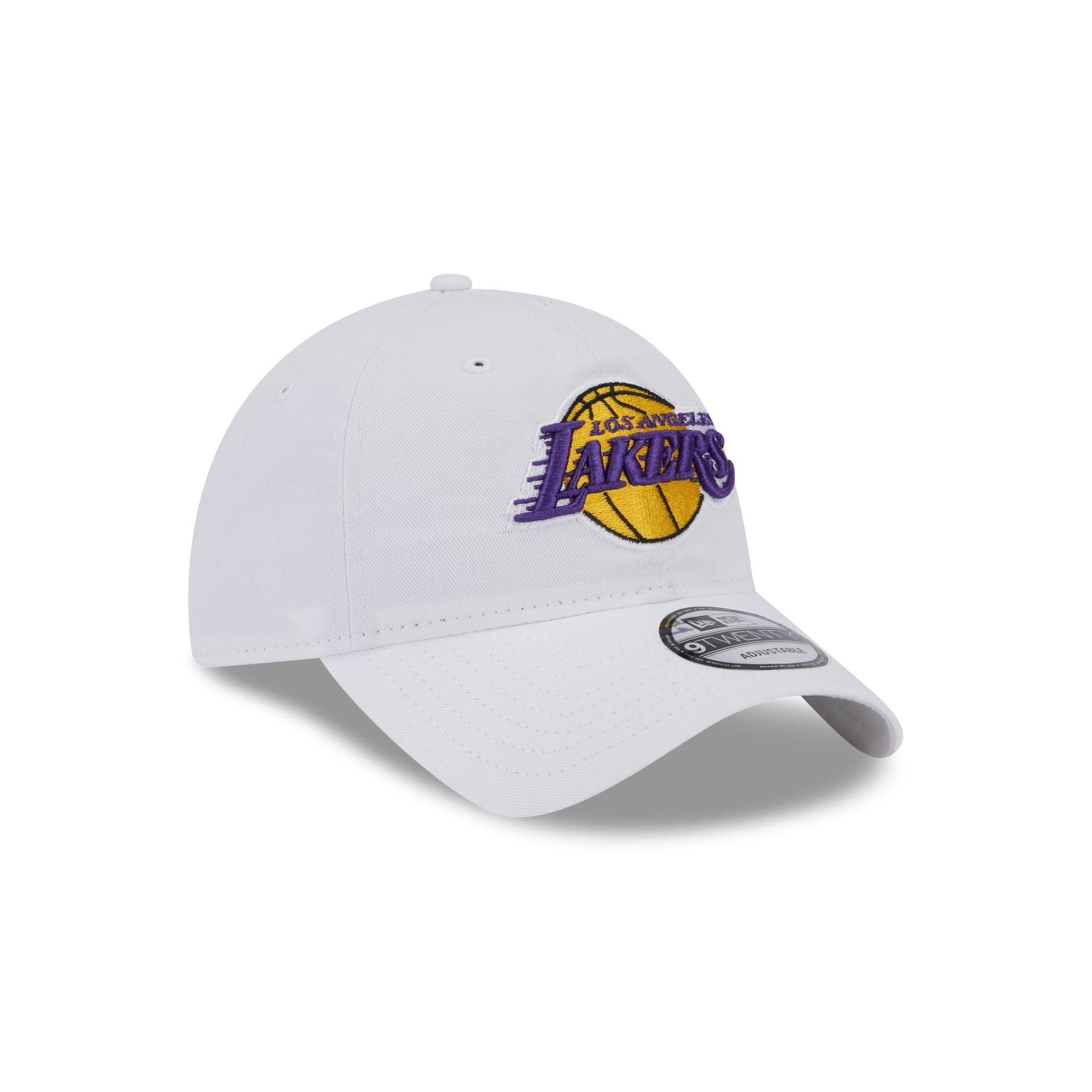 Los Angeles Lakers White 9TWENTY Adjustable Hat Male Product Image