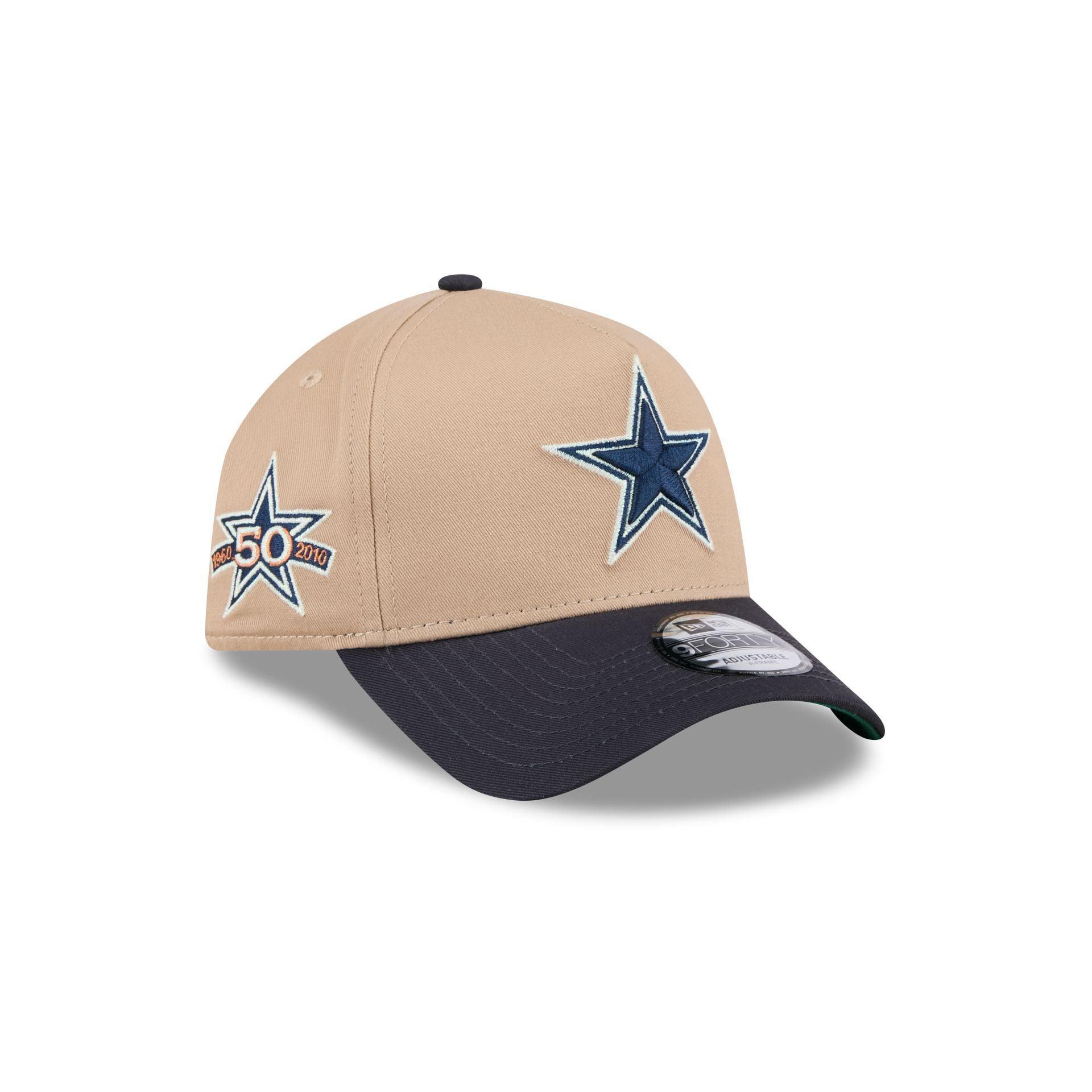 Dallas Cowboys Beige Khaki 9FORTY A-Frame Snapback Hat Male Product Image