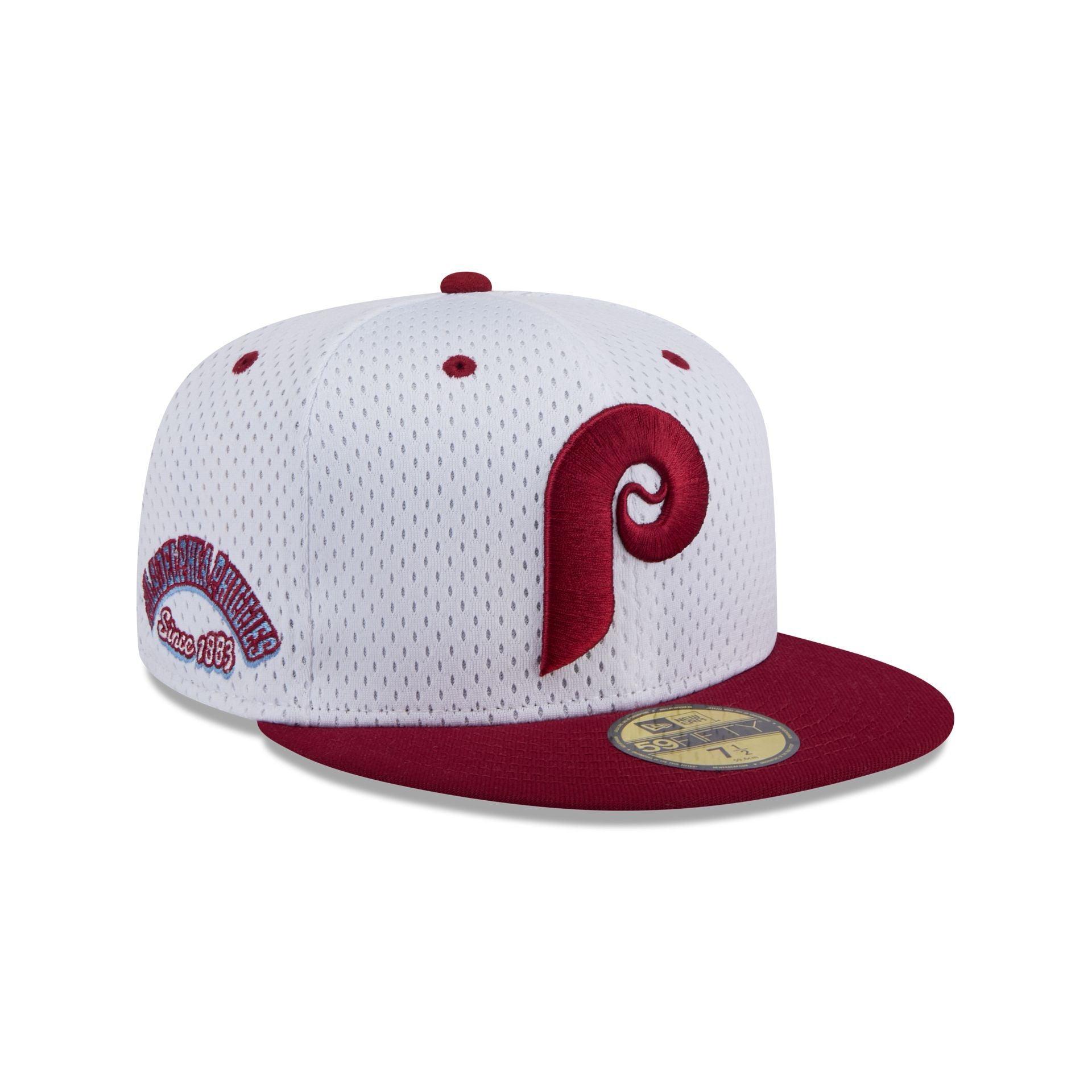 Philadelphia Phillies Throwback Mesh 59FIFTY Fitted Hat Male Product Image