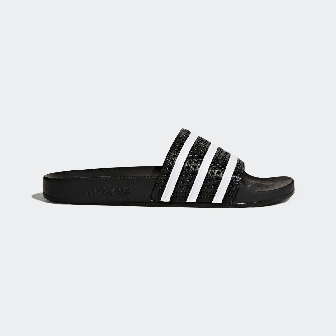 adidas Originals Mens Adilette Lite Slides - Shoes White/Black/White Product Image