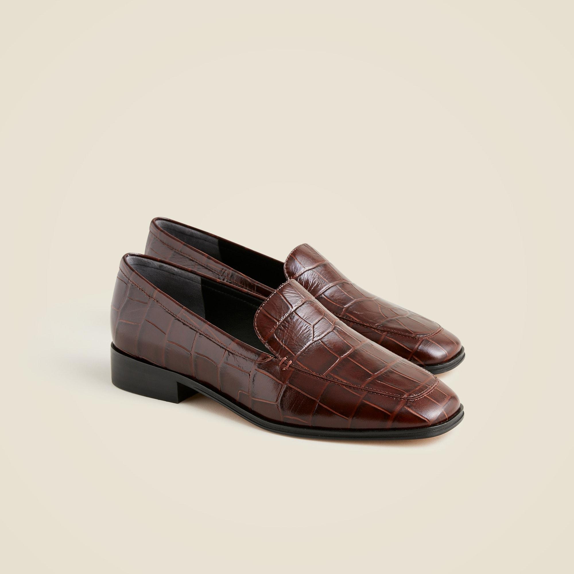 Maison loafers in croc-embossed Italian leather Product Image