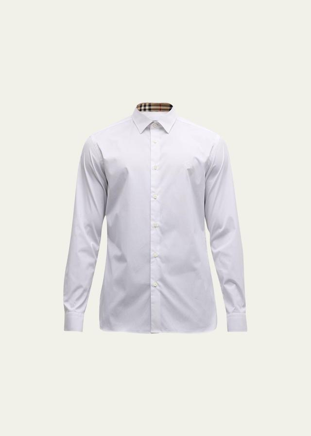 burberry Sherfield Equestrian Knight Stretch Cotton Poplin Button-Up Shirt Product Image