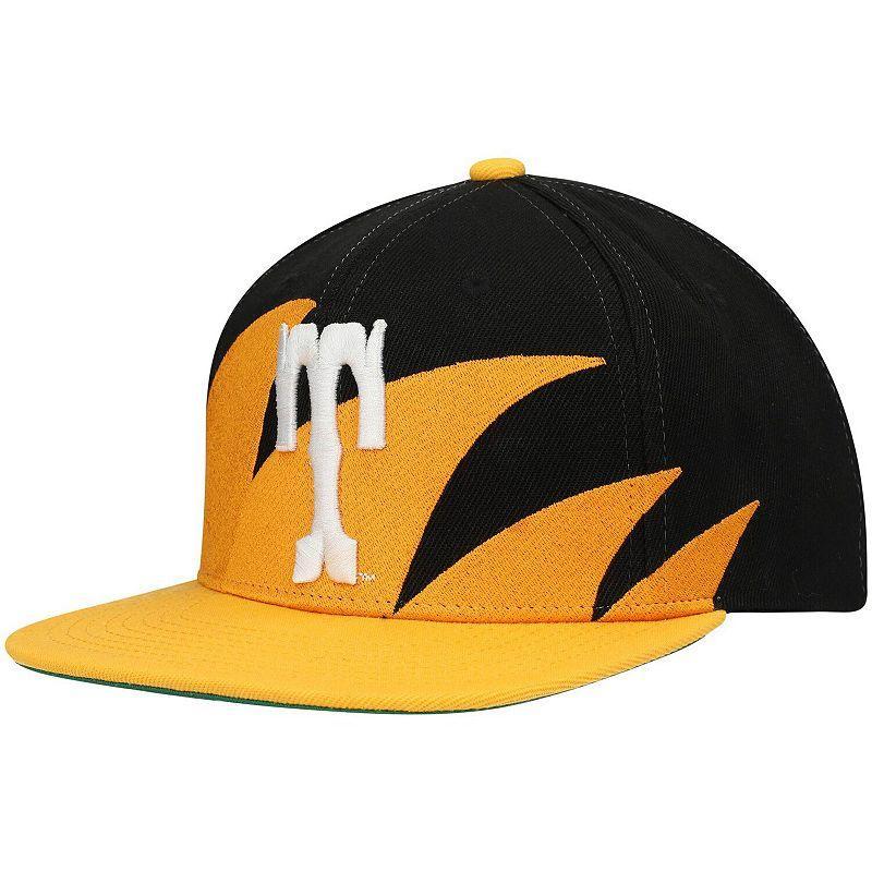 Mens Mitchell & Ness Tennessee /Black Tennessee Volunteers Sharktooth Snapback Hat Product Image