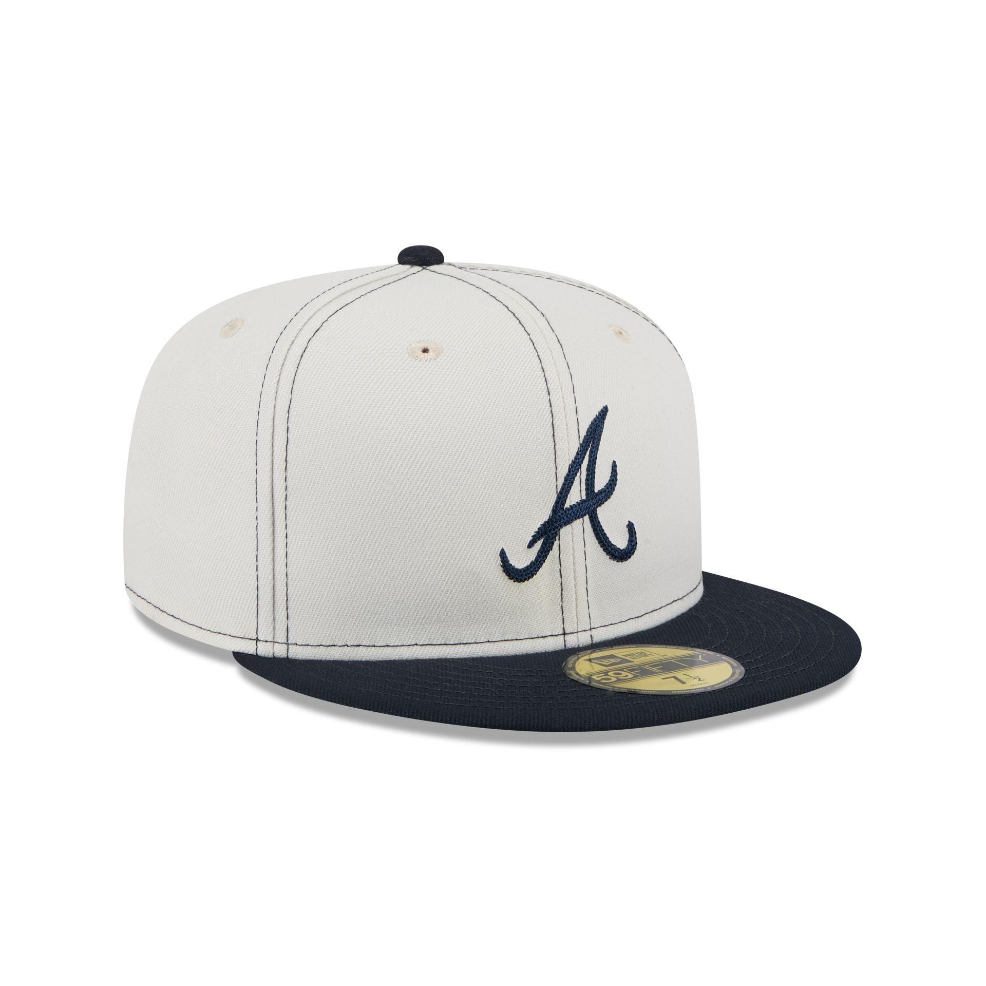 Atlanta Braves Sandy Linen 59FIFTY Fitted Hat Male Product Image