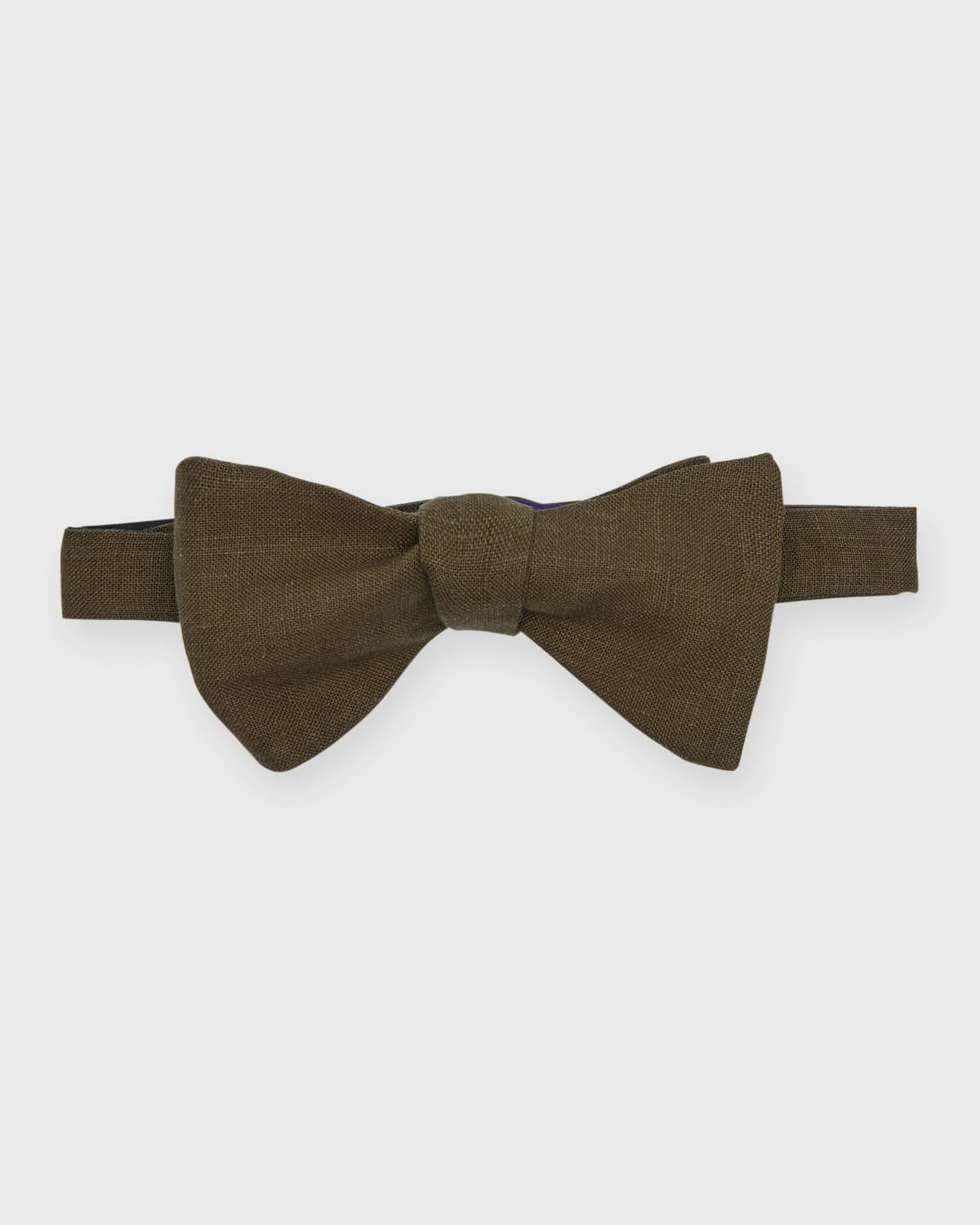 Mens Linen Bow Tie Product Image