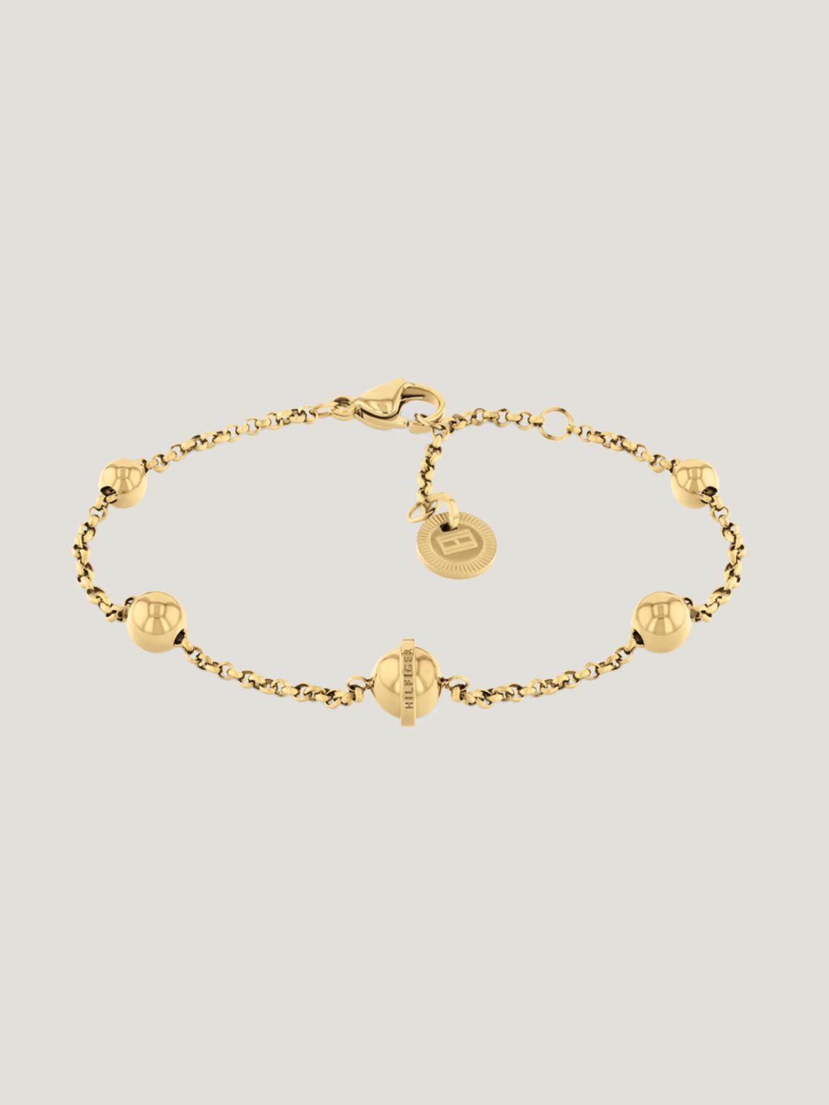 Tommy Hilfiger Women's Gold-Tone Orb Charm Bracelet Product Image