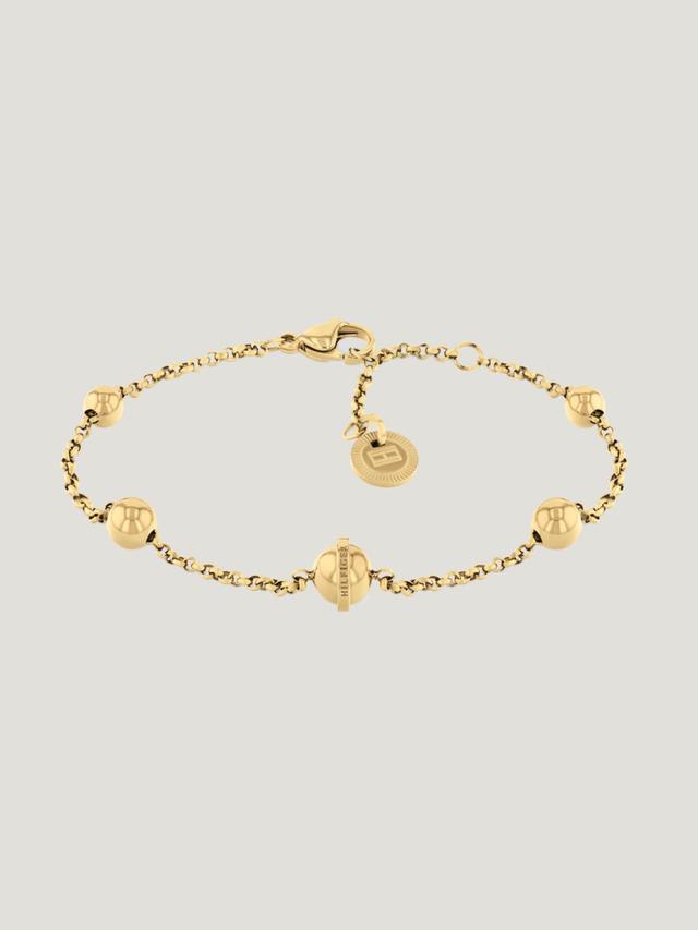 Tommy Hilfiger Women's Gold-Tone Orb Charm Bracelet Product Image