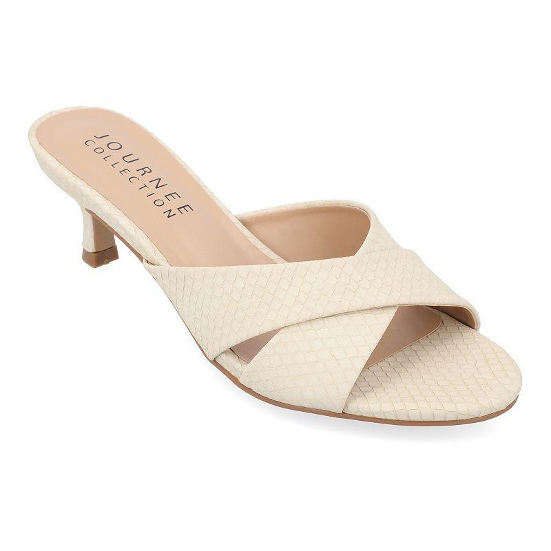 Journee Collection Berkly Womens Dressy Pumps Ivory Product Image